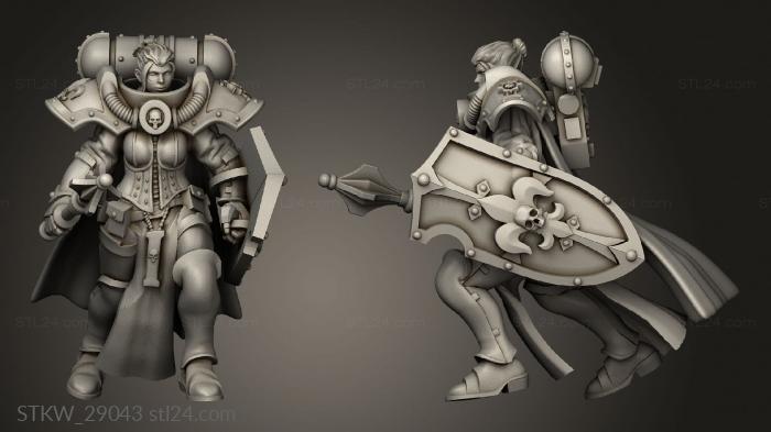 Military figurines (Crusader Coat Mace, STKW_29043) 3D models for cnc
