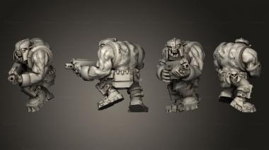 Military figurines Assault Gunner A 2 3d model