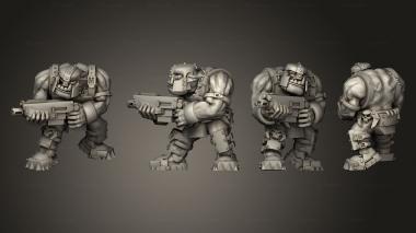 Military figurines Assault Gunner A 3 3d model