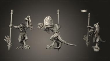 Military figurines Cuetzpalin Empire Arrow 3d model