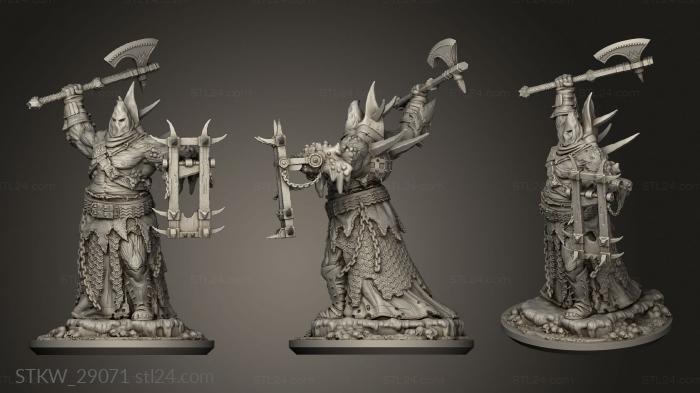 Military figurines (Cult Executioner, STKW_29071) 3D models for cnc