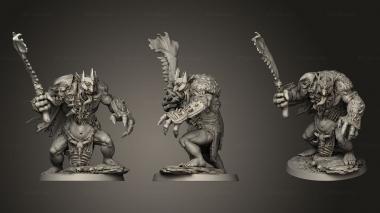 Military figurines Cult Miniatures Trolls Troll king 3d model