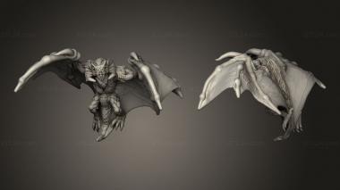 Military figurines Cult Pickle Clans Draco Bat 3d model