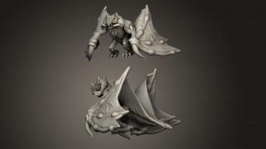 Military figurines Cult Pickle Clans Draco Bat 3d model
