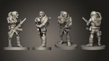 Military figurines Cult Zombie 3d model