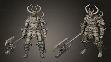 Military figurines frost giant huge 3d model