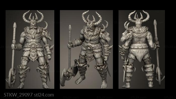 Military figurines (frost giant huge, STKW_29097) 3D models for cnc