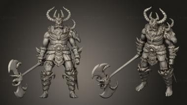 Military figurines frost giant huge 3d model