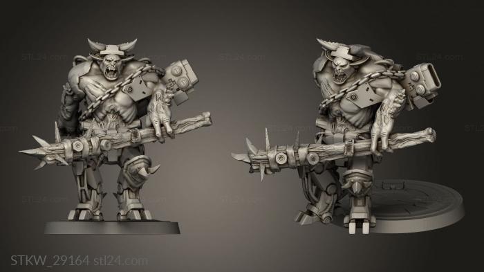Military figurines (Cyber Myths ENTREGA MARZO DEATHRUN CYBER MYTHS, STKW_29164) 3D models for cnc