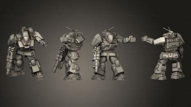 Military figurines Assault Mechs Battlemaster 2 K 3 3d model