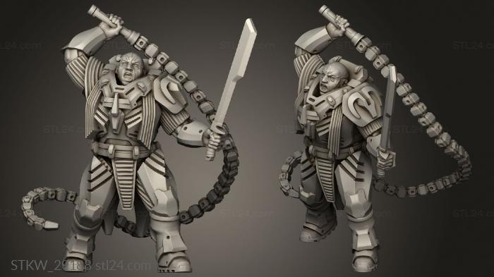 Military figurines (Cyberforge Baran, STKW_29188) 3D models for cnc