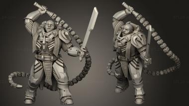 Military figurines Cyberforge Baran 3d model