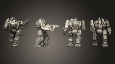 Military figurines Assault Mechs Battlemaster 3 3d model