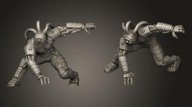 Military figurines Cyberforge character cyber psycho 3d model