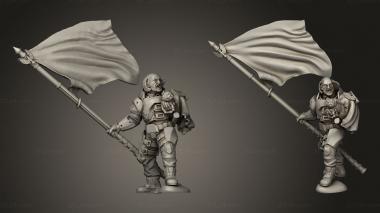 Military figurines Cyberforge War Steward Joshua Rykeen 3d model