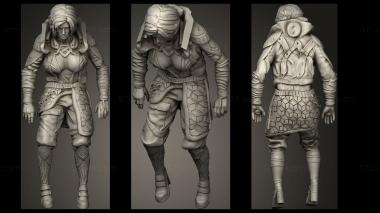 Military figurines Cyberglove City CYBER TRISS NETRUNNER 3d model
