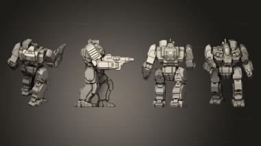 Military figurines Assault Mechs Battlemaster 3d model