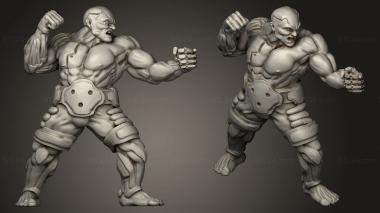 Military figurines Cyberglow City FIGHTER CYBERPUNK 3d model