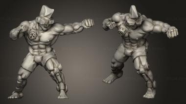 Military figurines Cyberglow City FIGHTER CYBERPUNK 3d model