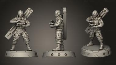 Military figurines CYBERKID AIR HACKER 3d model