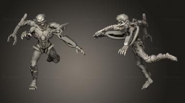 Military figurines Cybermorph 3d model