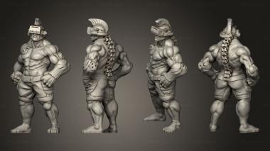 Military figurines CYBERPUNK CONTENDER 3d model