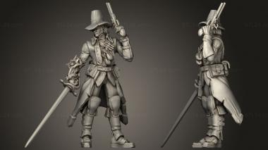 Military figurines Cyberpunk Hammer 3d model