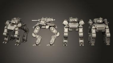 Military figurines Assault Mechs Goliath 3d model