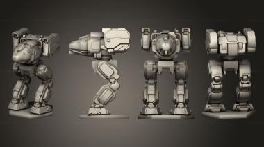 Military figurines Assault Mechs Stalker 1 3d model