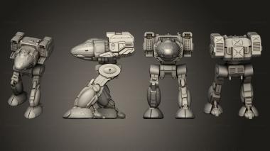 Military figurines Assault Mechs Stalker 2 3d model