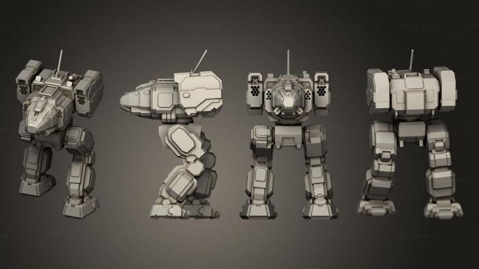 Military figurines (Assault Mechs Stalker, STKW_2926) 3D models for cnc