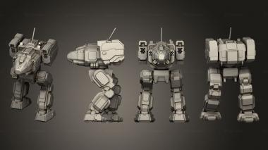 Military figurines Assault Mechs Stalker 3d model