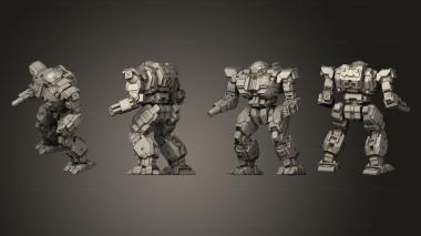 Military figurines Assault Mechs Victor 01 3d model