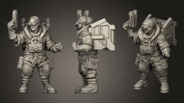 Military figurines CYBERPUNK SMUGGLER BACKED 3d model