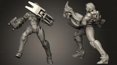 Military figurines Cyberpunk Trishna Cyber Ravager 3d model
