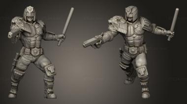 Military figurines Cyberpunk UPHOLDER LEYON GUERRERO 3d model