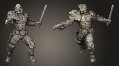 Military figurines Cyberpunk UPHOLDER LEYON GUERRERO 3d model