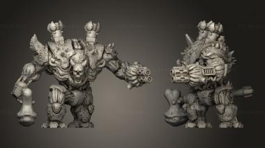 Military figurines Cyborg 3d model