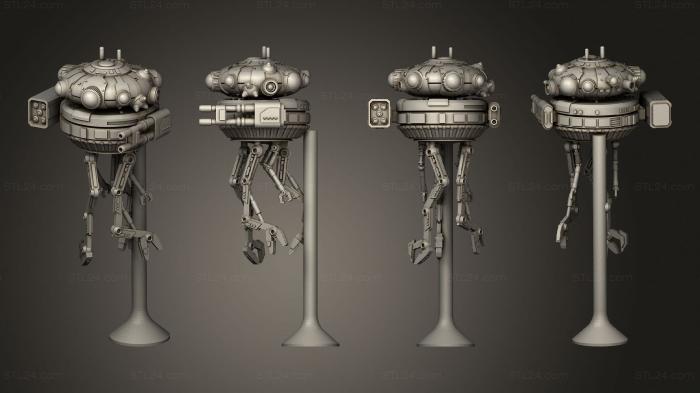 Military figurines (assault recon drone, STKW_2931) 3D models for cnc