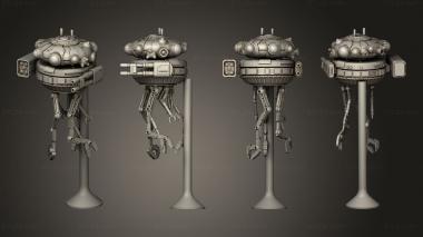 Military figurines assault recon drone 3d model