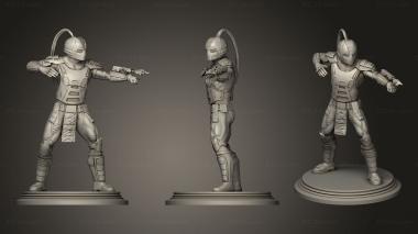 Military figurines Cyrax Sektor Smoke 3d model
