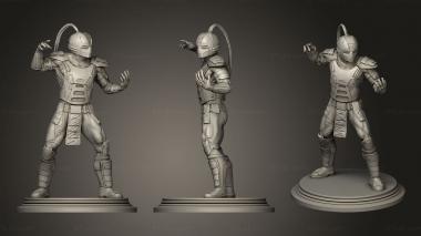 Military figurines Cyrax Sektor Smoke 3d model