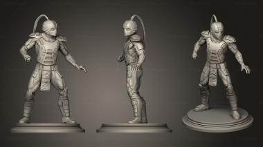 Military figurines Cyrax Sektor Smoke 3d model