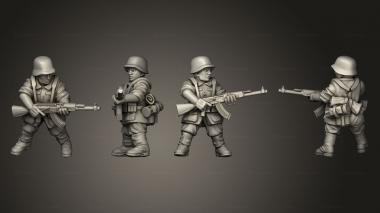 Military figurines Assault Rifle 01 3d model