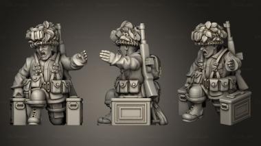 Military figurines Breed My Ei AIRBORNE MG Teams ASSISTANT 3d model