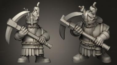 Military figurines Miner 3d model