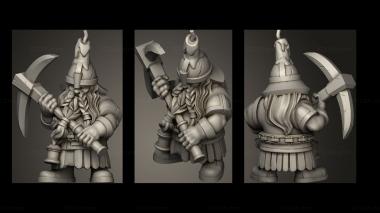 Military figurines Miner 3d model