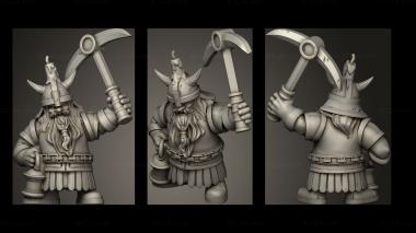 Military figurines Miner 3d model