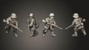 Military figurines Assault Rifle 02 3d model