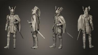 Military figurines Daemon Targaryen House the Dragon With Helmet 3d model